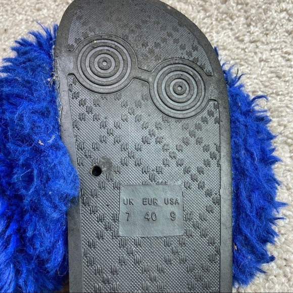 Blue fluffy sandals‎ - Picture 4 of 6